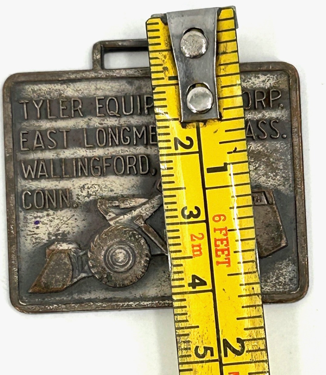 Vintage Tyler Equipment Corporation Construction Advertising Pocket Watch Fob