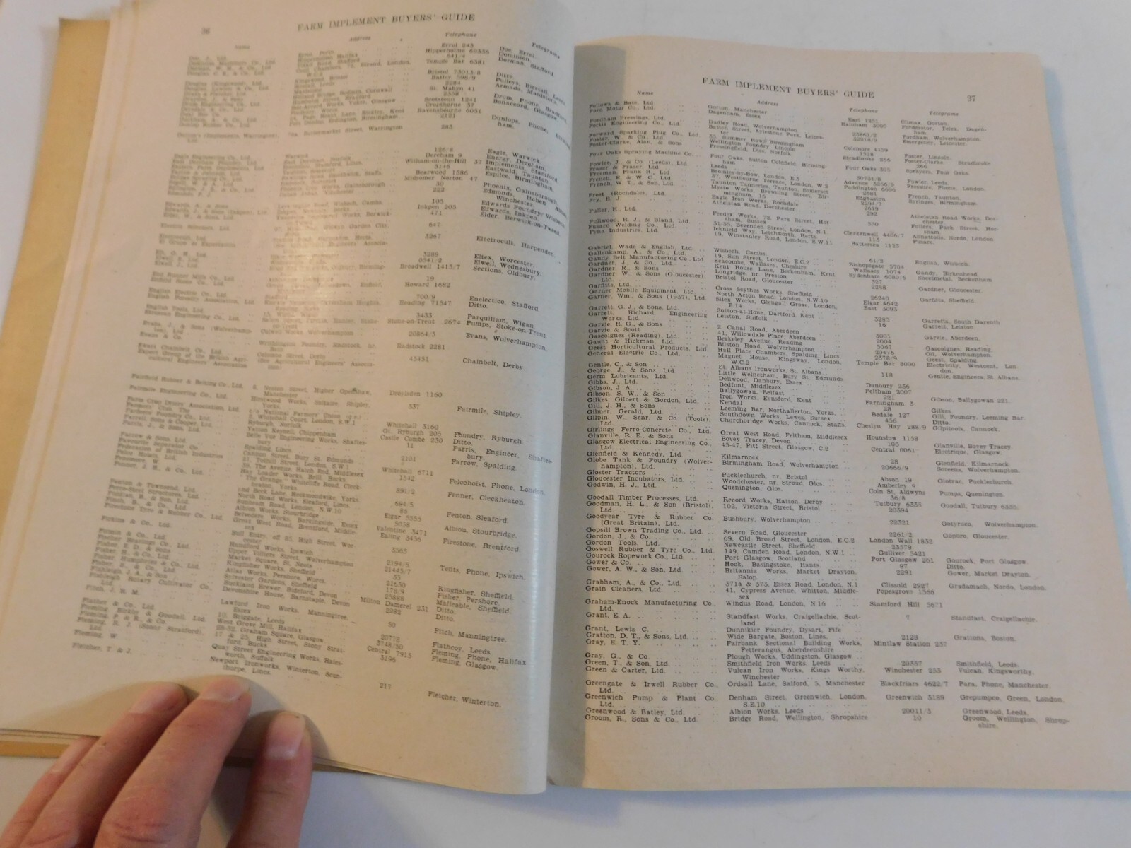 1946 FARM TRACTORS IMPLEMENT BUYER&rsquo;S GUIDE EXPORT EDITION ALBION MACHINES