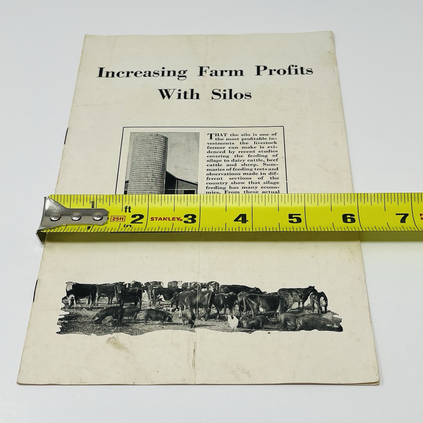 1929 Portland Cement Increasing Farm Profits With Concrete Silos Booklet Vintage