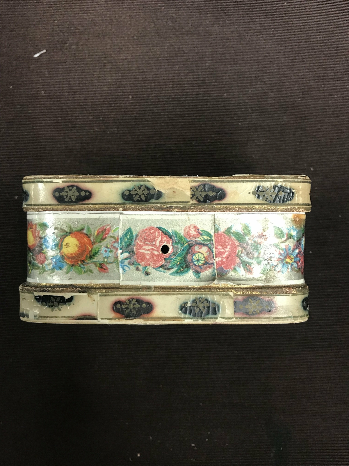 Old Vintage Beautiful Flower Cardboard Package