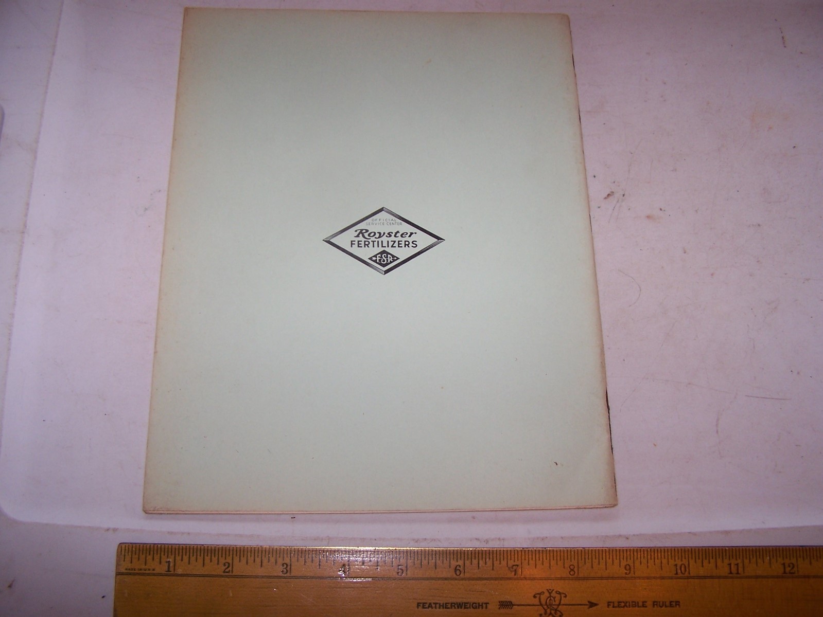 Vintage ROYSTER FERTILIZERS Farm Field Record Book