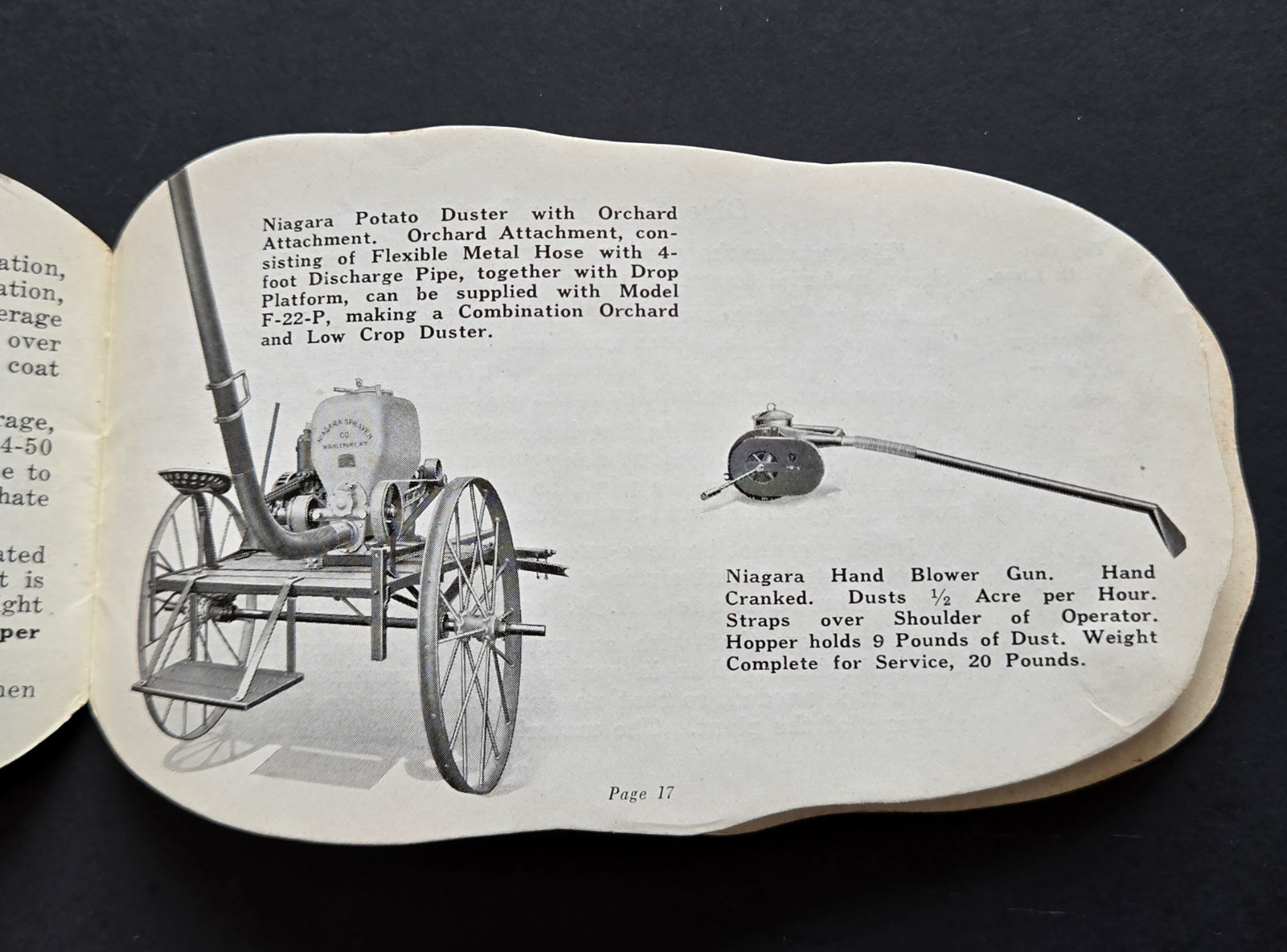Niagara Potato Dusts Sprayer Company Dealer Booklet Pamphlet Middleport New York