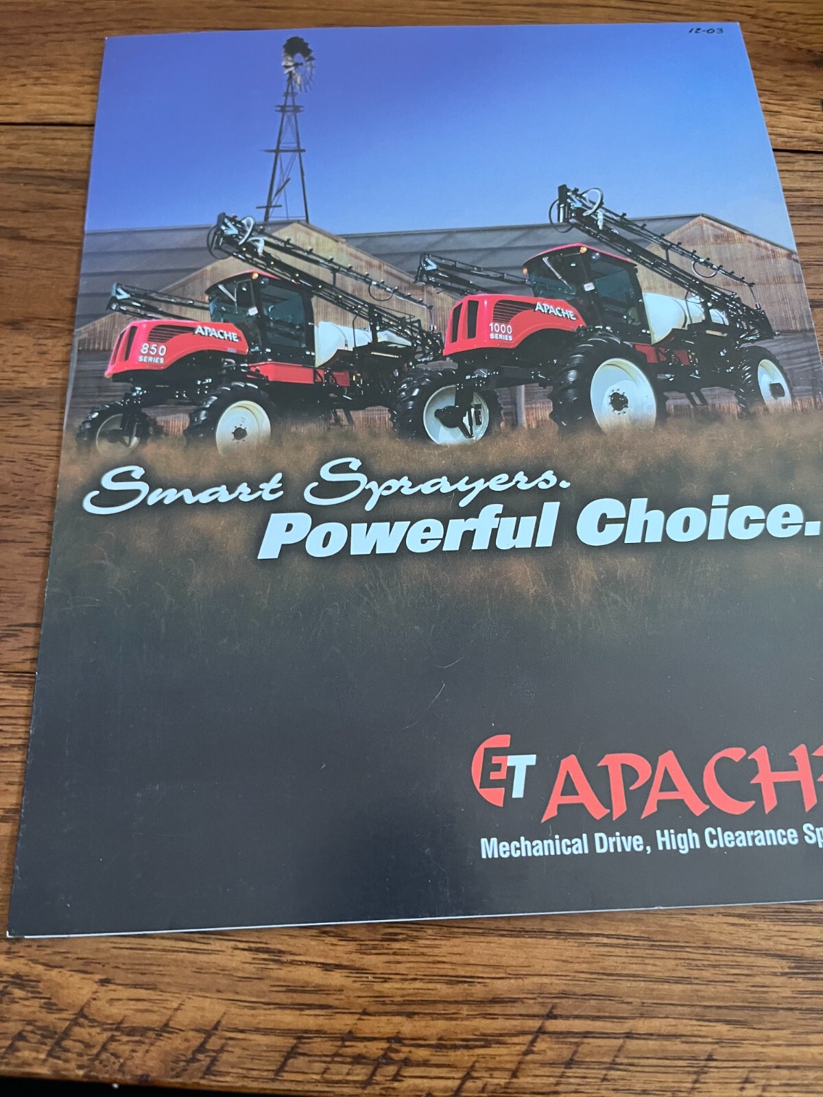 Apache Sprayers For 2003 Brochure AMIL22