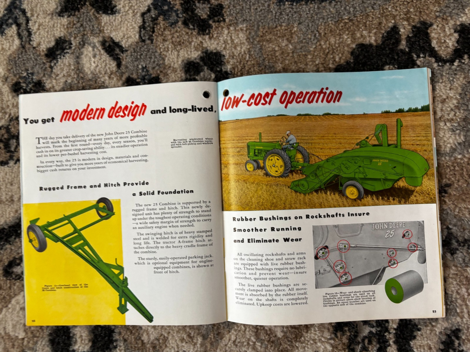John Deere 25 Combine For 1953 Brochure DCPA26