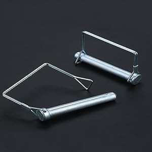 2 Pack 5/16&Prime;x4&Prime;Trailer Coupler Pin with Anti-Loss Cable, Square Wire Lock Pin