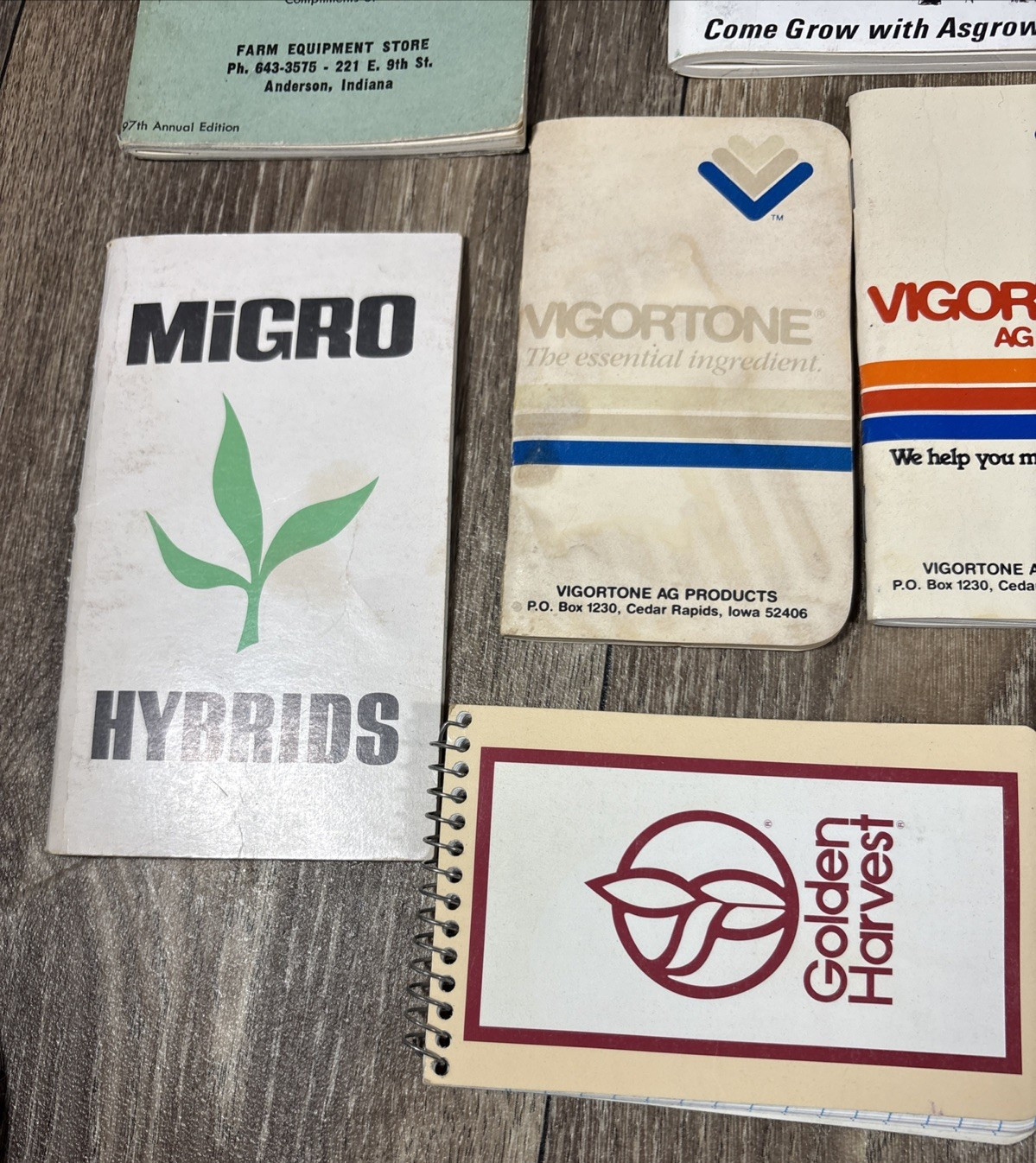 Vintage Agricultural Farmers Advertising Notebooks Crop Booklets