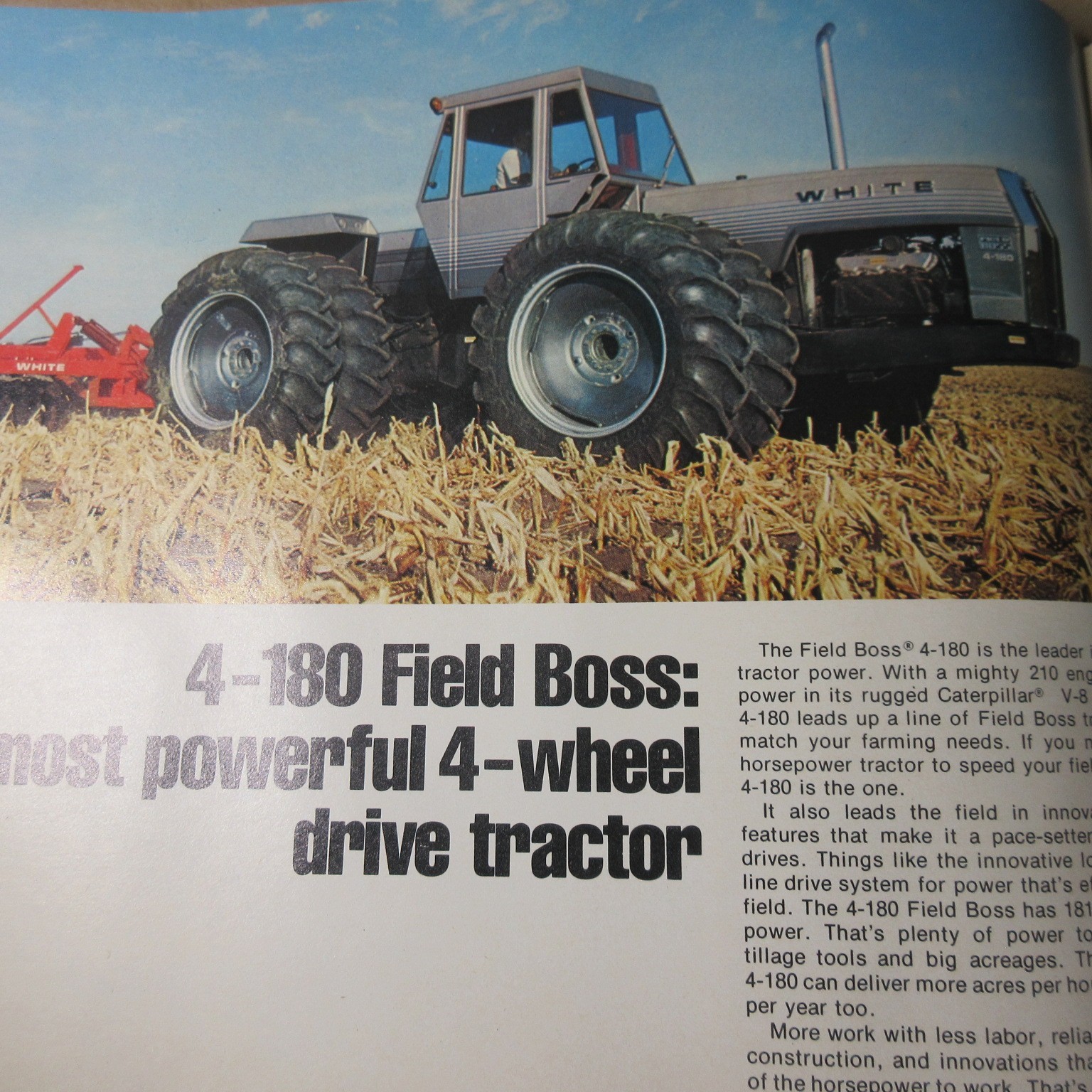 VINTAGE WHITE FARM EQUIPMENT 1978 FARM EQUIPMENT LINE BROCHURE tractors mowers