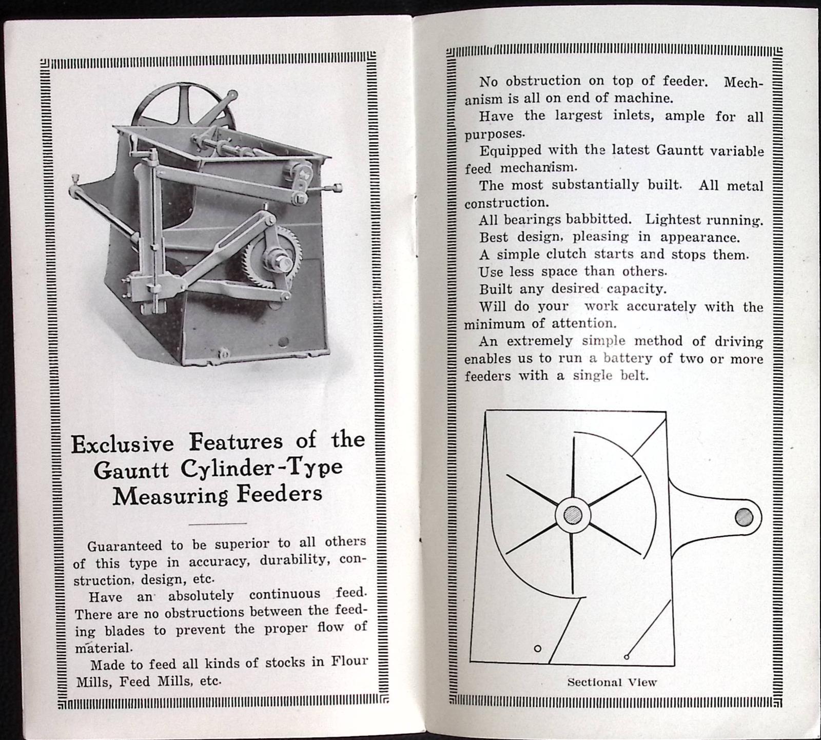W J Savage The Gauntt Adjustable Continuous FEEDER ILLUSTRATED Industrial K169