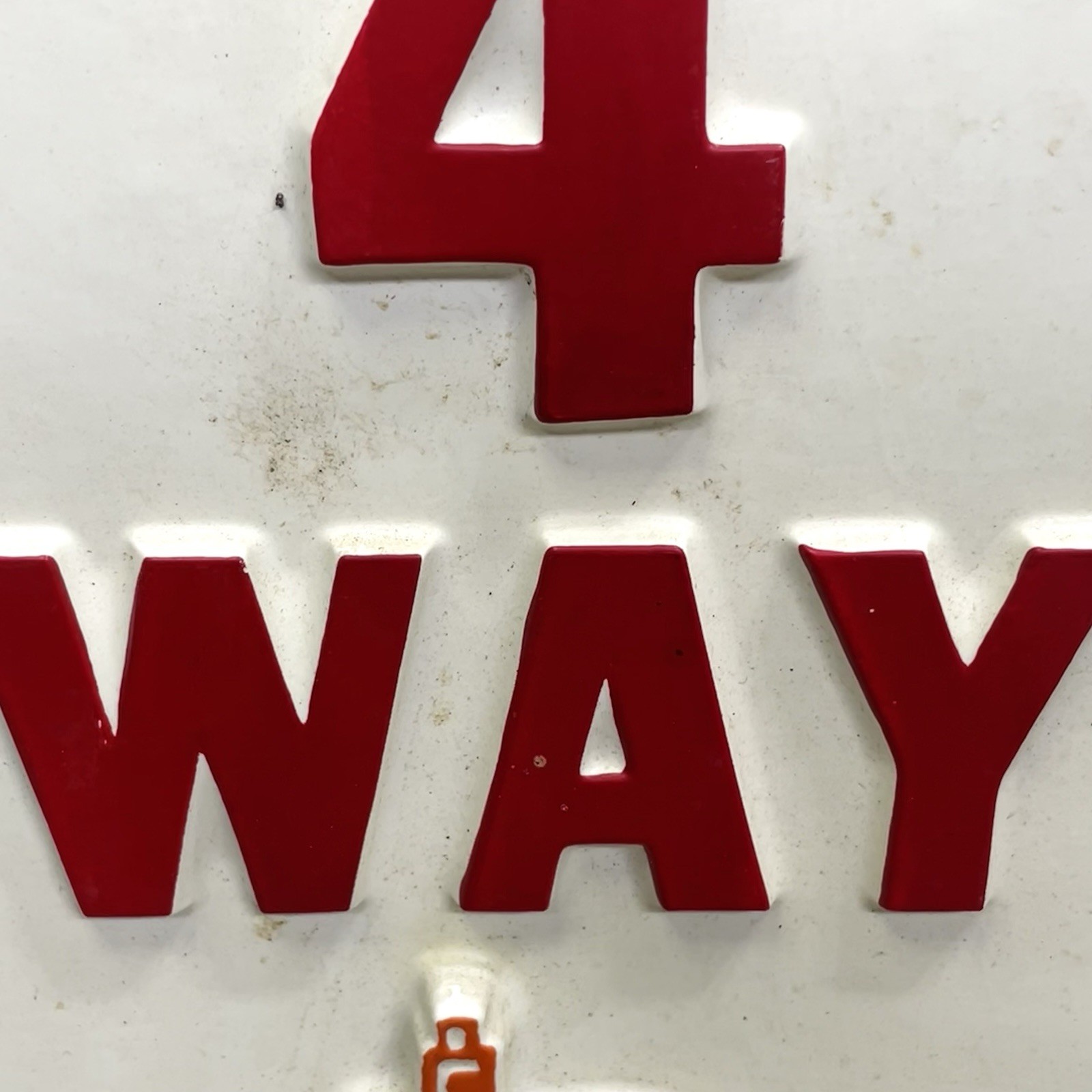 Rare 4 Way Tractor Dealer Display Sign Blow Mold Plastic Farm Equipment Hang