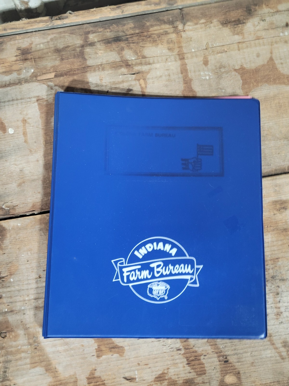 Lot Of 3 Vintage Indiana Farm Bureau CO-OP Vinyl Office Binders Ag Insurance IN