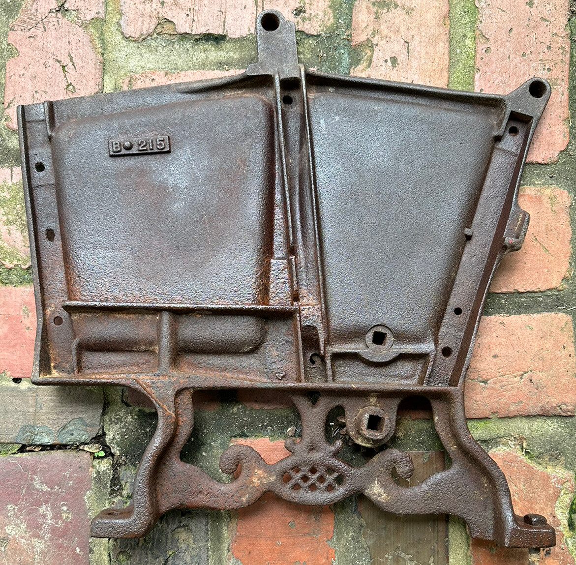 RARE 1880s 1890s Superior Machine Grain Drill Cover Cast Iron Force Feed 19in.