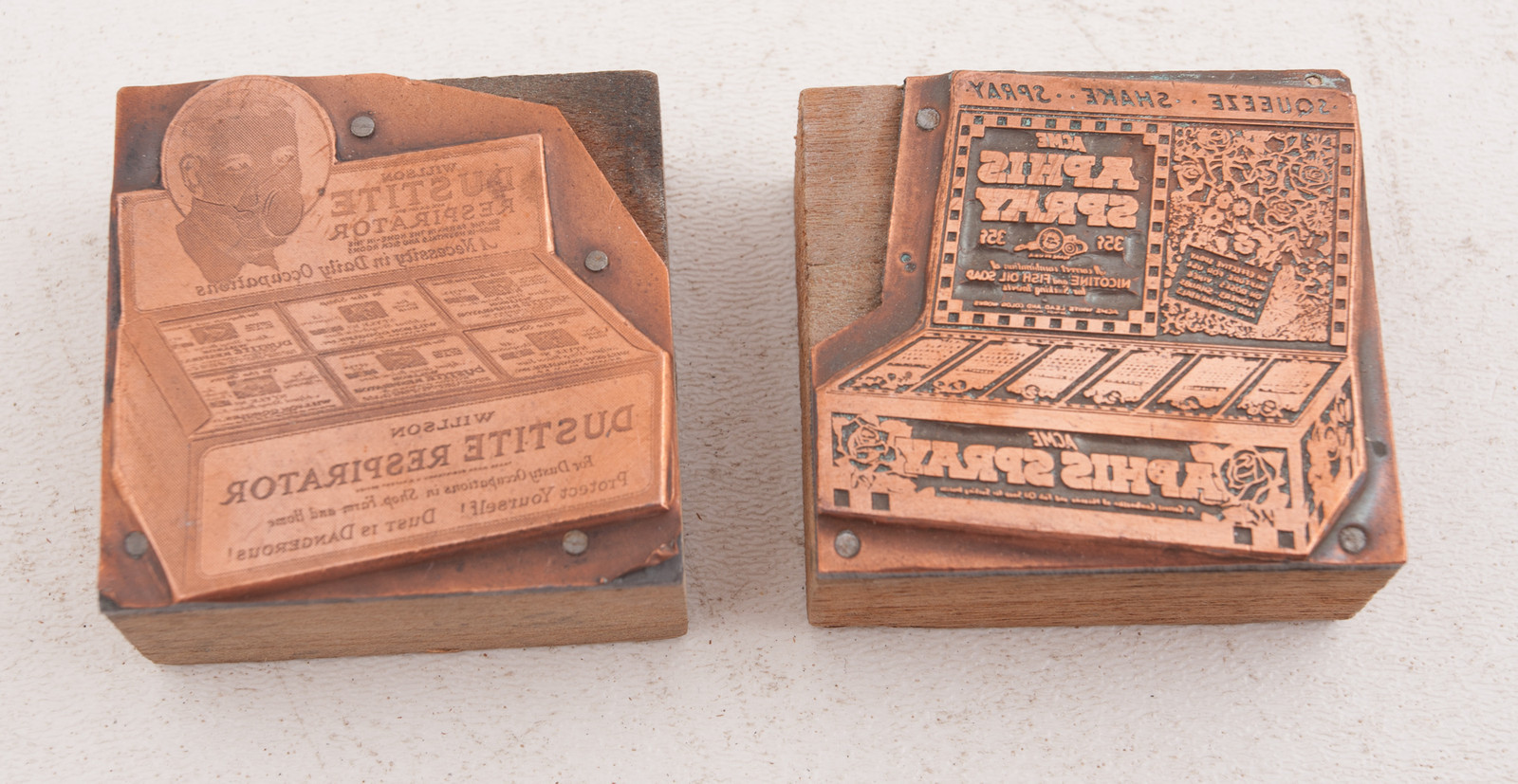 Acme Aphis Spray Dustite Printers Block Advertising (A5L-17) Willson Copper
