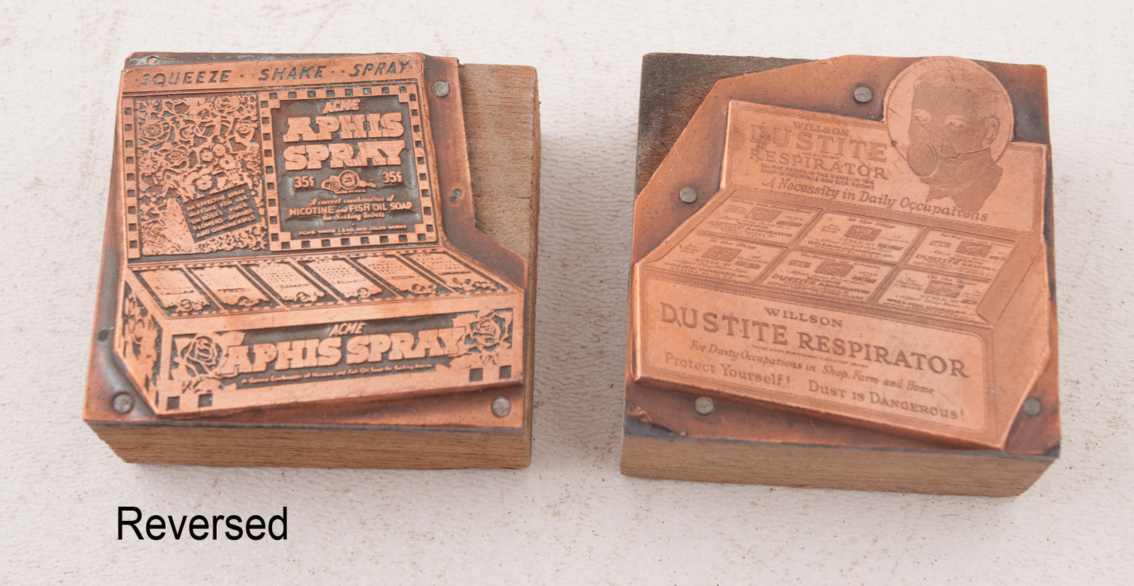 Acme Aphis Spray Dustite Printers Block Advertising (A5L-17) Willson Copper