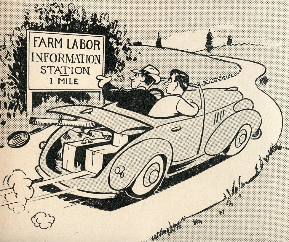 U.S.Department Agriculture FARM JOBS ALONG WESTERN HIGHWAYS vintage 1947 Booklet