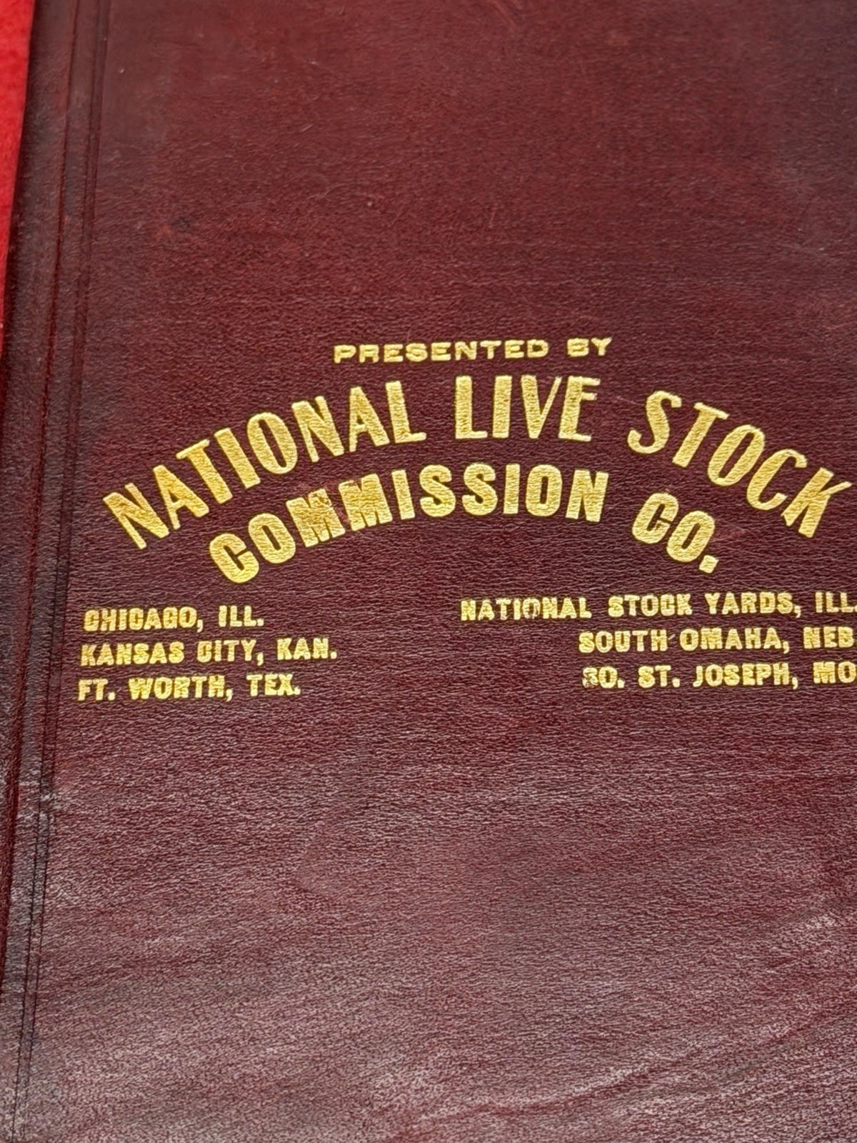 Vintage 1906 Commission Company Leather Bounds Miniature Pocket Note Pad
