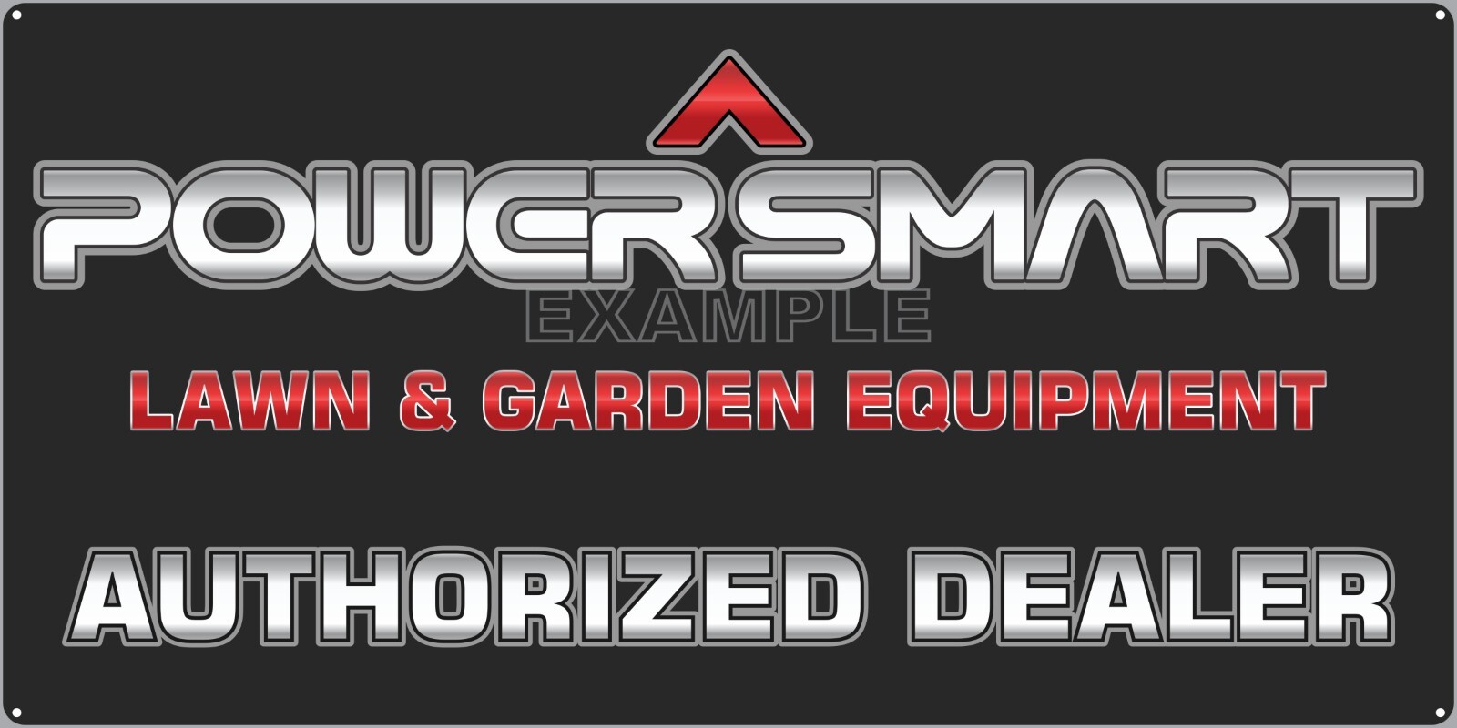 THREE LAWN GARDEN ALUMINUM SIGNS CUSTOM GROUP LOT SNAPPER CUB CADET POWERSMART