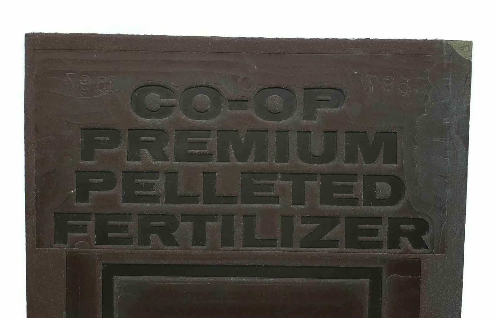 Co-Op Premium Pelleted Fertilizer Bag Printing Plate Adverting Sign Plaque
