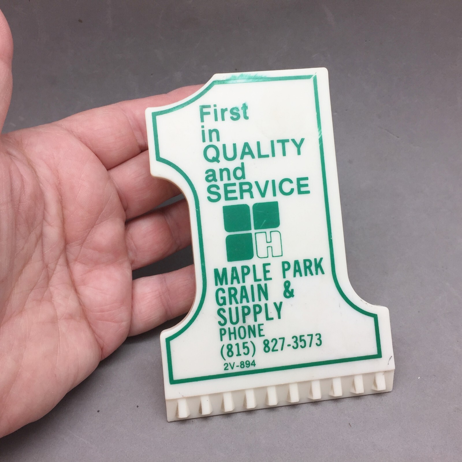 Maple Park Grain Supply Illinois Clip Plastic Advertising 4 3/4&Prime; Metal Spring HK