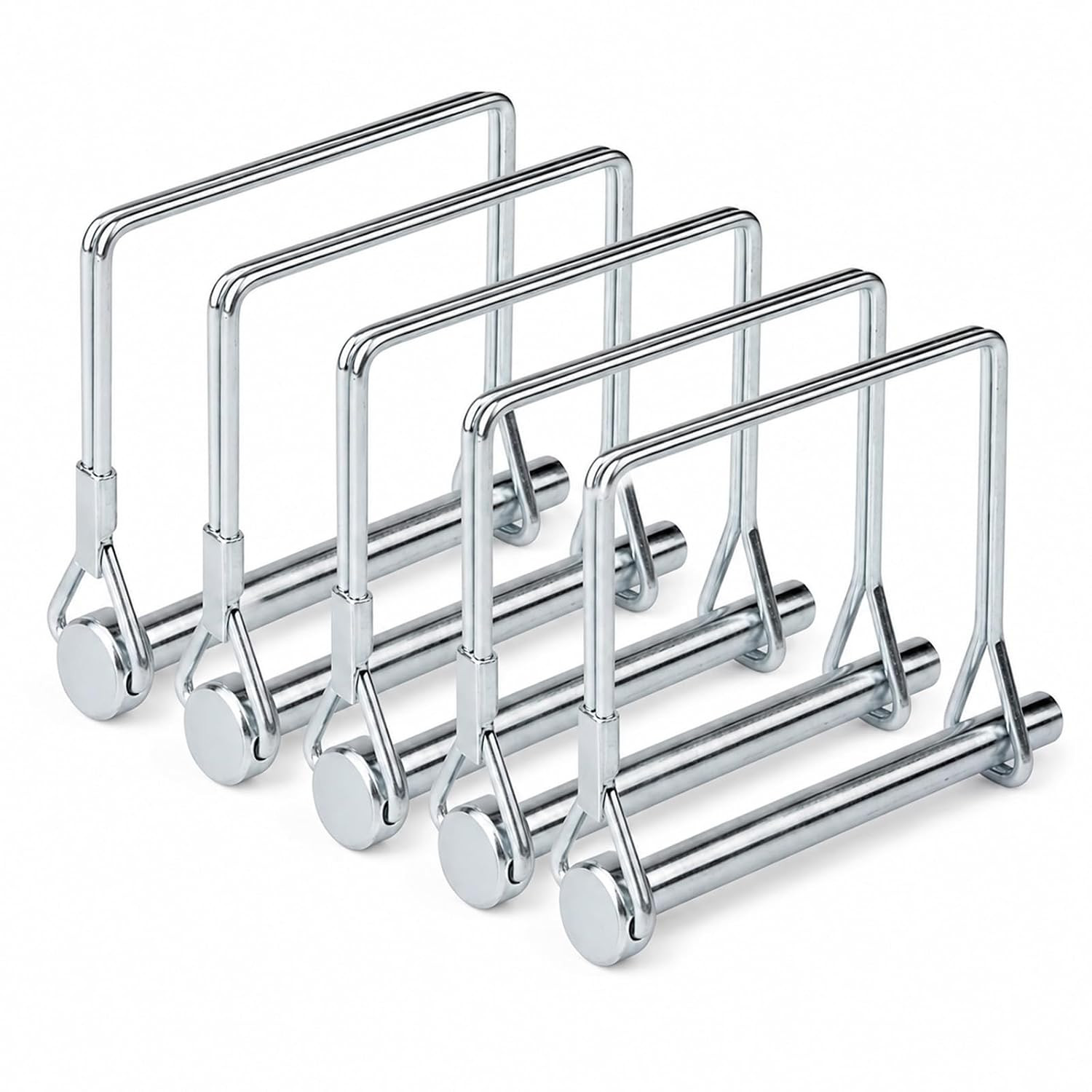 5 Pack Square Trailer Pin 1/4 Inch X 2-3/4 Inch, Heavy Duty Shaft Locking Pin, C
