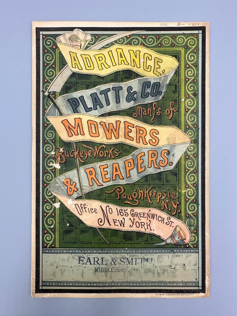 1886 ADRIANCE PLATT Co BUCKEYE WORKS Antique FARM Advertising Illustrate Catalog