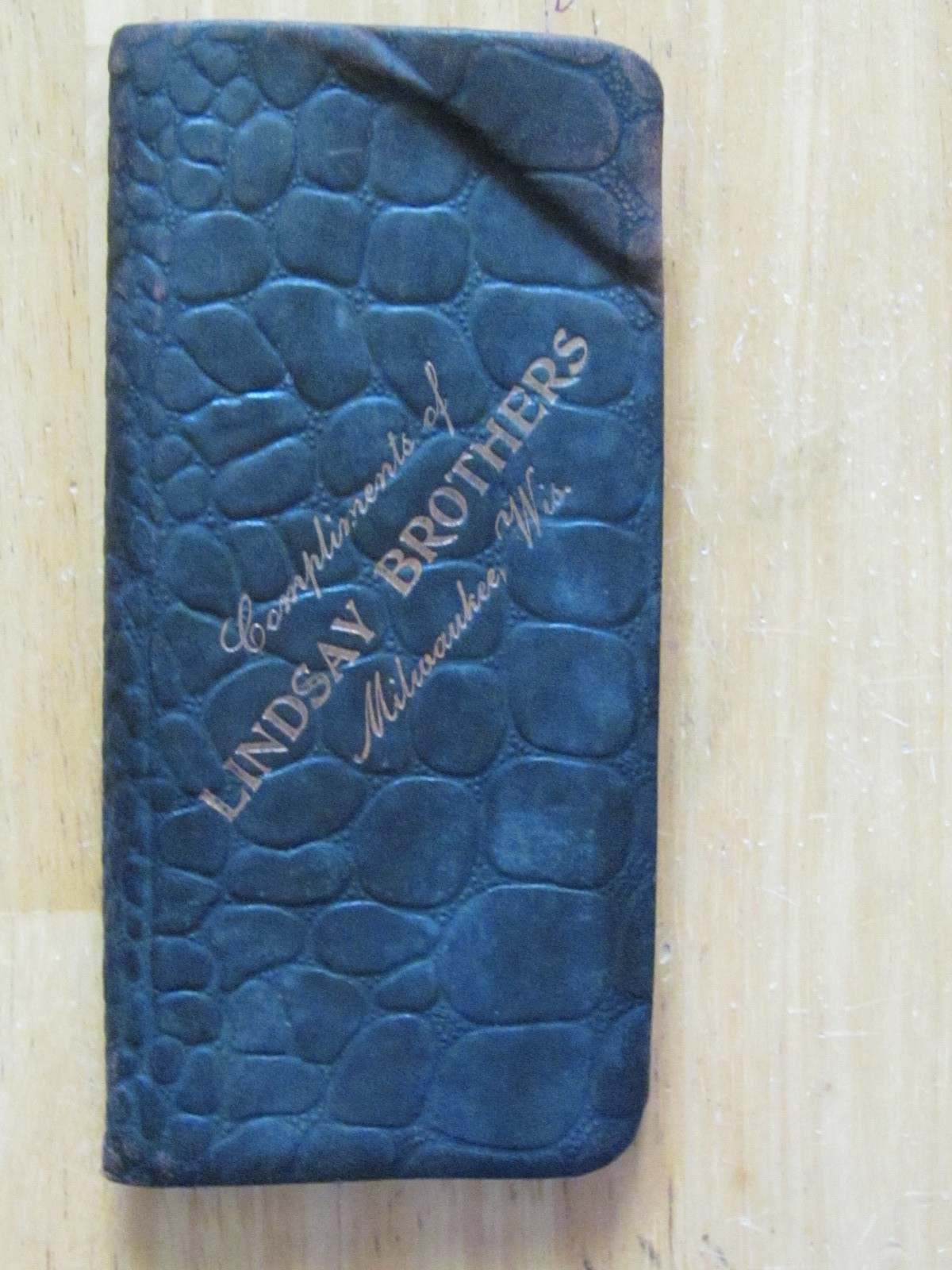 ROUGH 1904 NOTEBOOK LINDSAY BROTHERS MILWAUKEE WI FARM IMPLEMENT DEALER