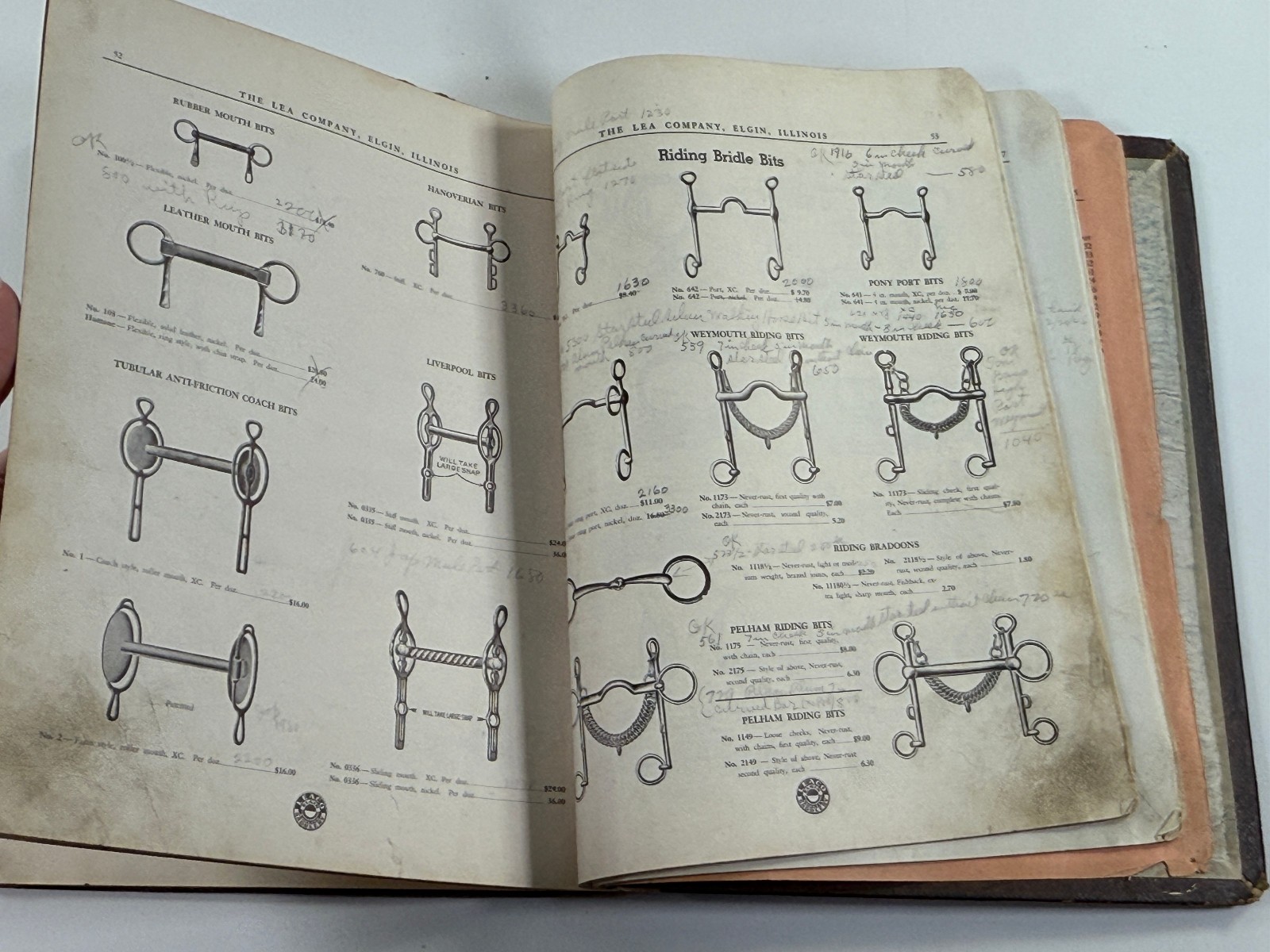 RARE 1890 Lea Co Horse Harness & Implement Catalog Book Saddles Elgin Illinois