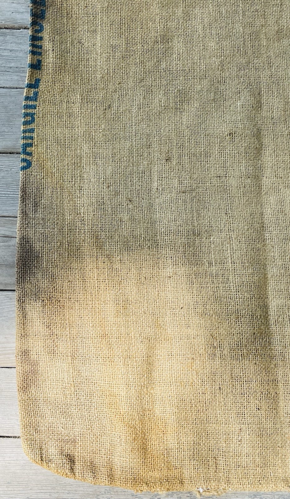 VTG BURLAP BAG CARGILL INC. LINSEED OIL MEAL SOLVENT EXTRACTED 100 LBS MINNESOTA