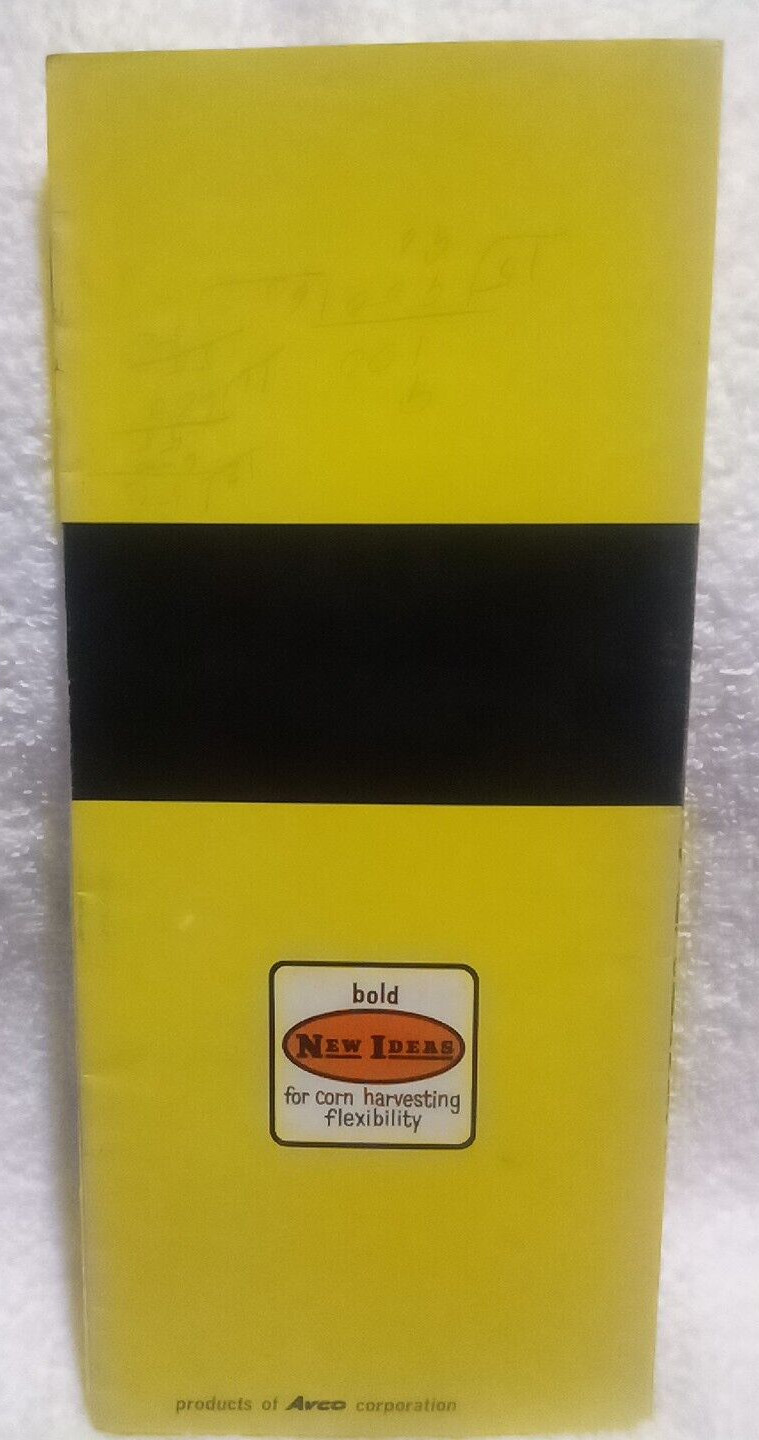 New Idea Mounted Corn Pickers Vintage 1964 Farm Advertising Sales Brochure