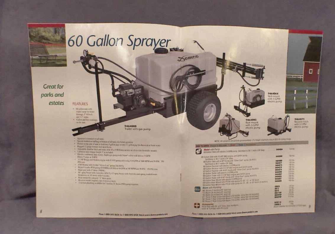 Demco Pro Professional Lawn&Garden Spraying Equipment Sales Brochure