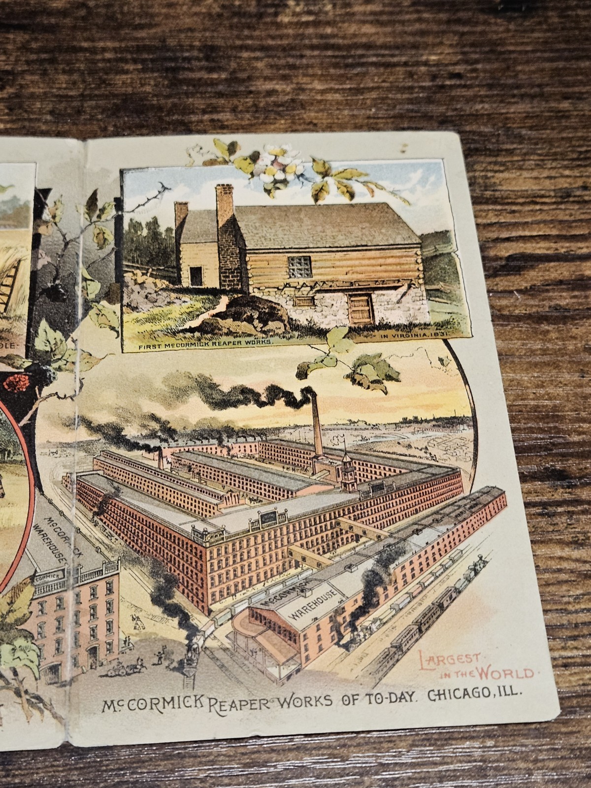 1886 McCormick Harvesting Brochure Large Trade Ad Harvester & Binder