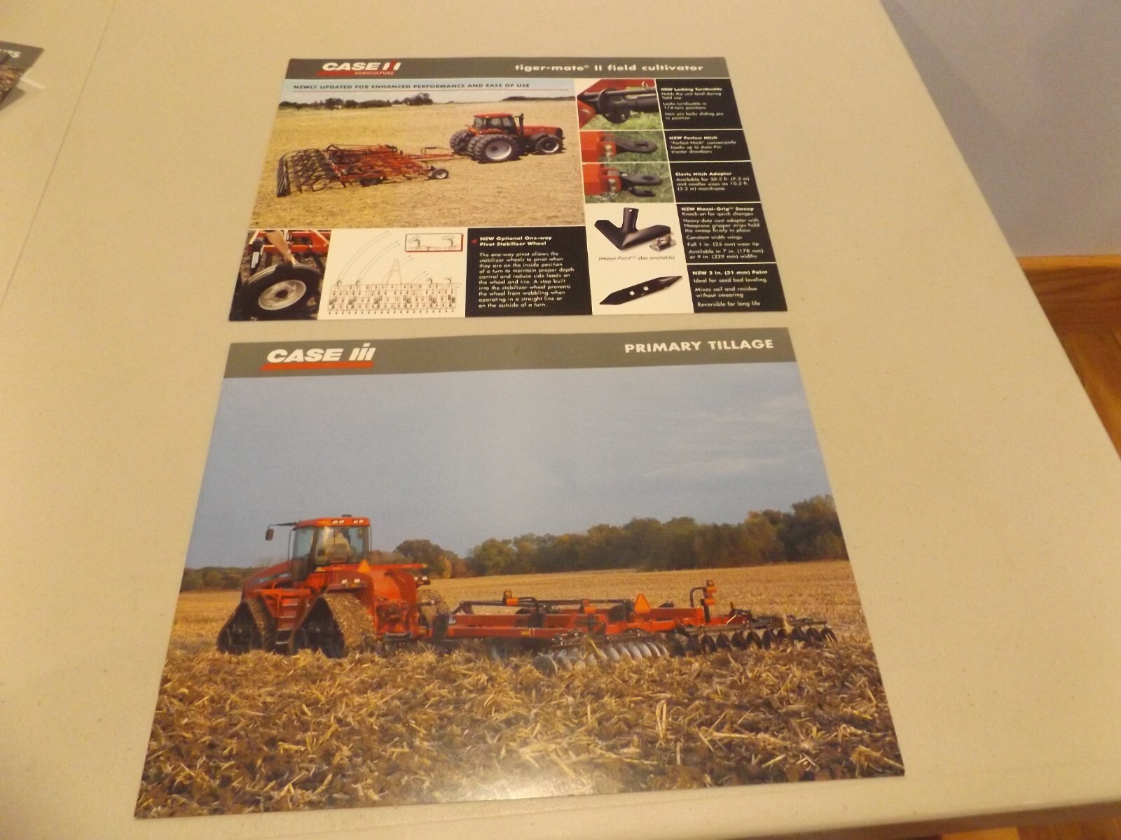 2-pc. CASE-IH TILLAGE EQUIPMENT, LIT #CIH6130303 2003-04, CIH8120401 2004