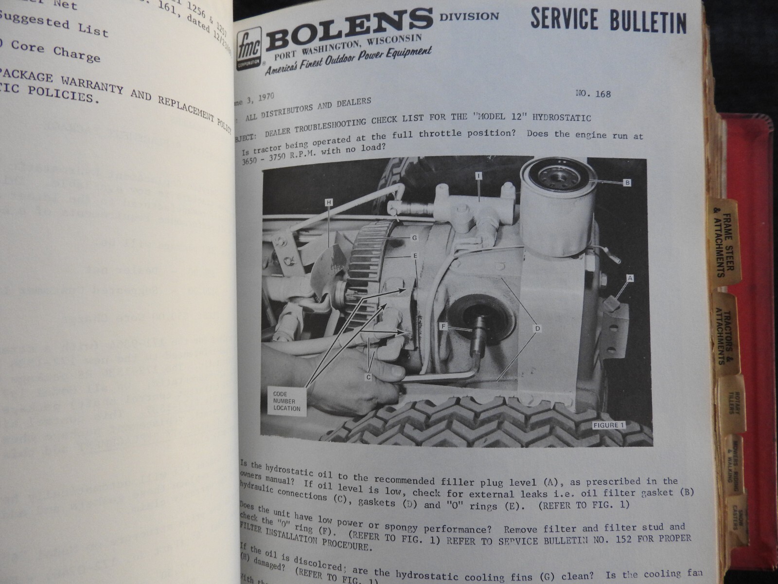 1961-72 Bolens Husky Lawn Tractor Dealer Master Operators Parts Manuals w/Prices
