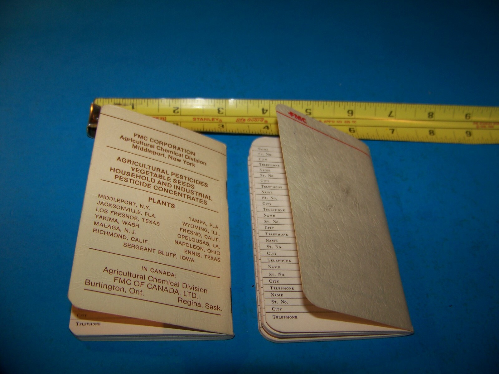 FMC Corp. Agricultural Farmers « Daily Reminder » Memo Booklet Vintage 1975 & 1980