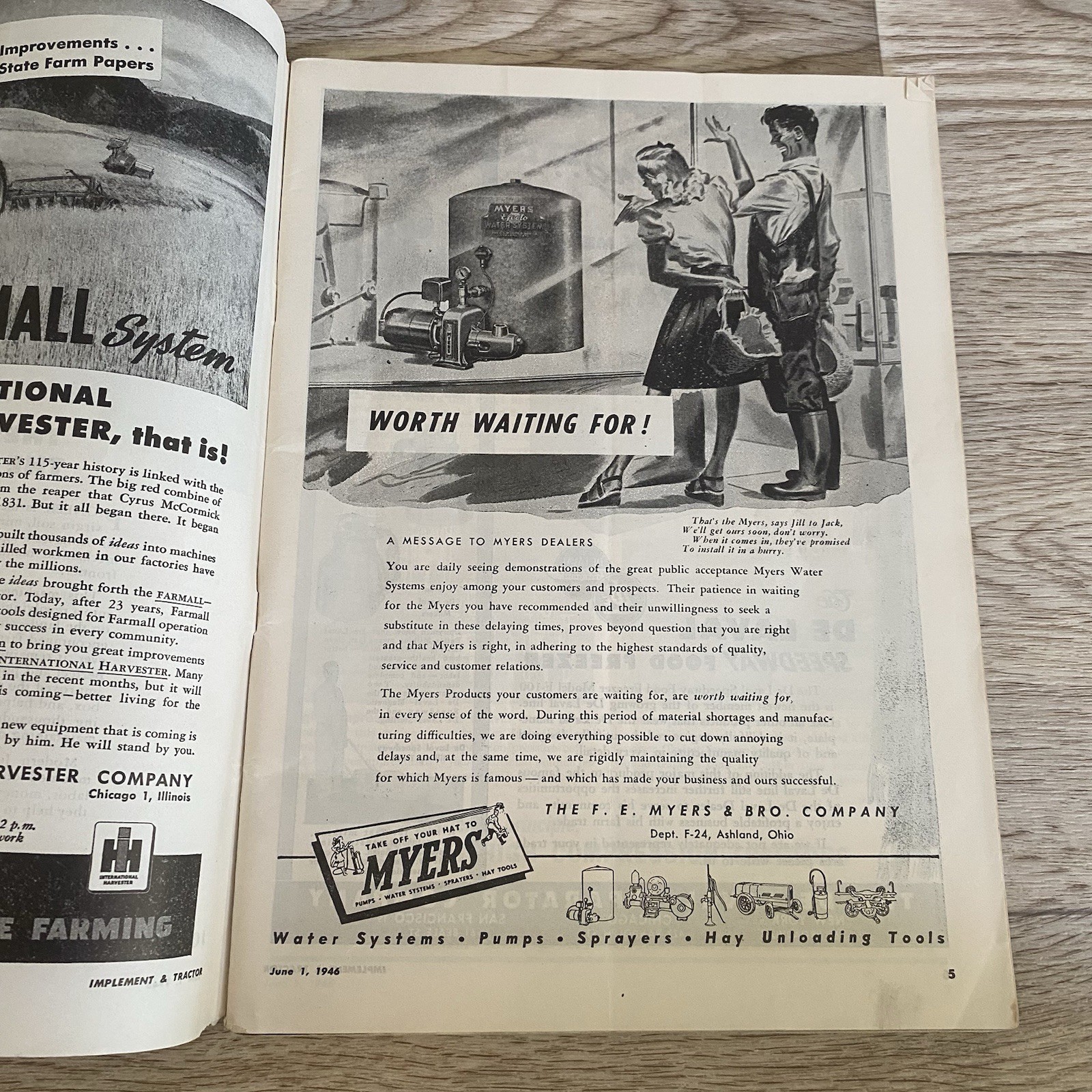 Timken Implement & Tractor Catalog 1946 Advertising Sales Published Bi Weekly