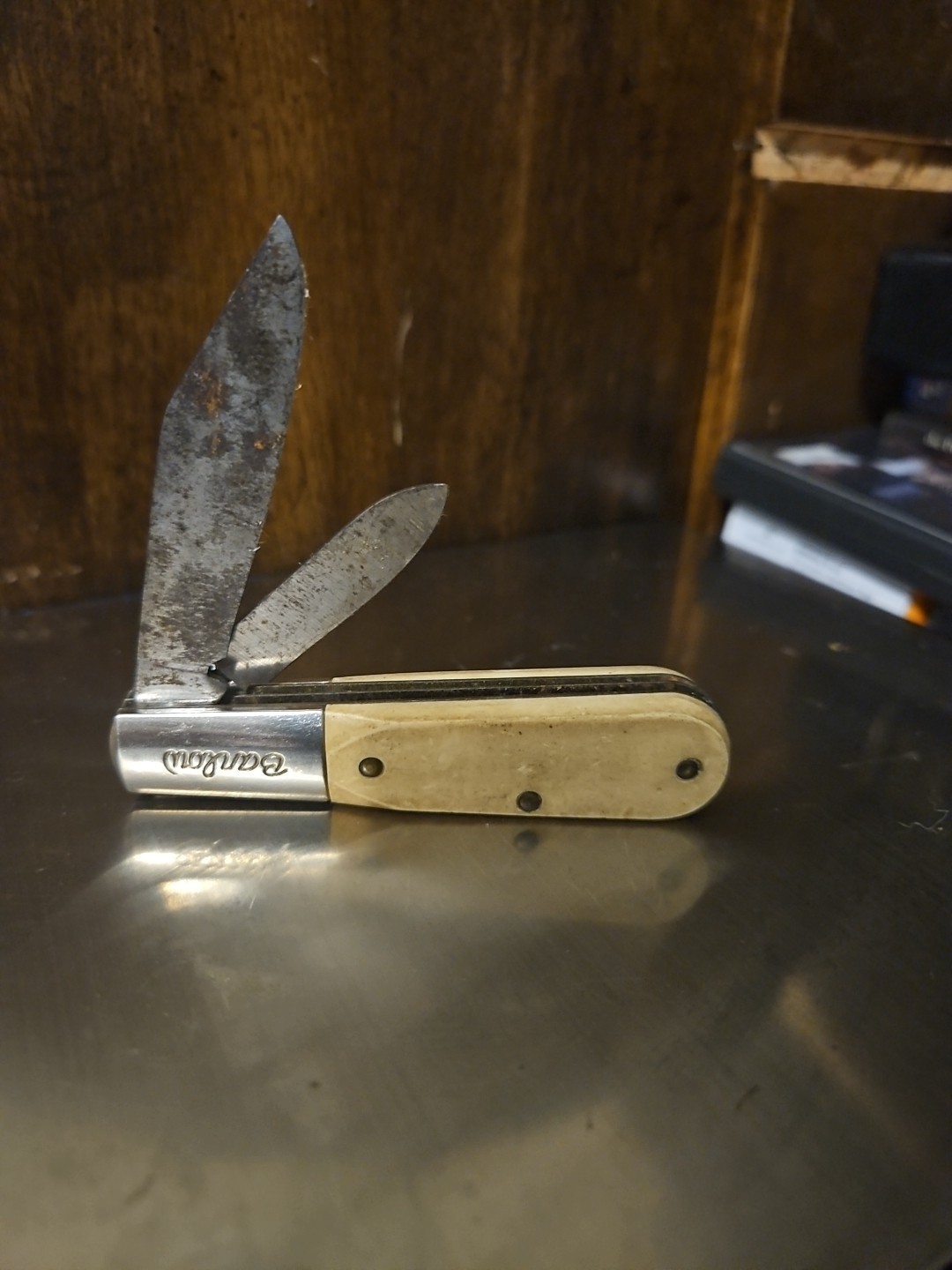 New Holland Machinery Advertising Pocket Knife Colonial Barlow Nice – K5