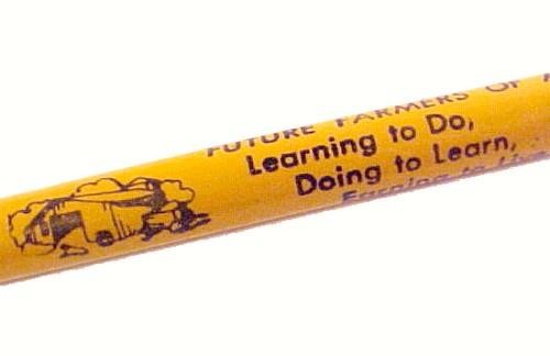 Future Farmers of America Lead Pencil Vintage Knoxville Iowa IA Advertising