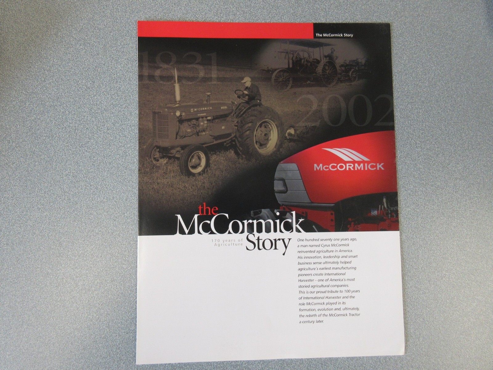 McCormick Story Brochure 4 Page