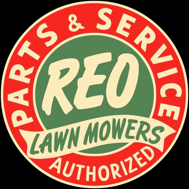 REO Lawnmower Authorized Service NEW Sign 40&Prime; Dia. Round USA STEEL 15 Lbs