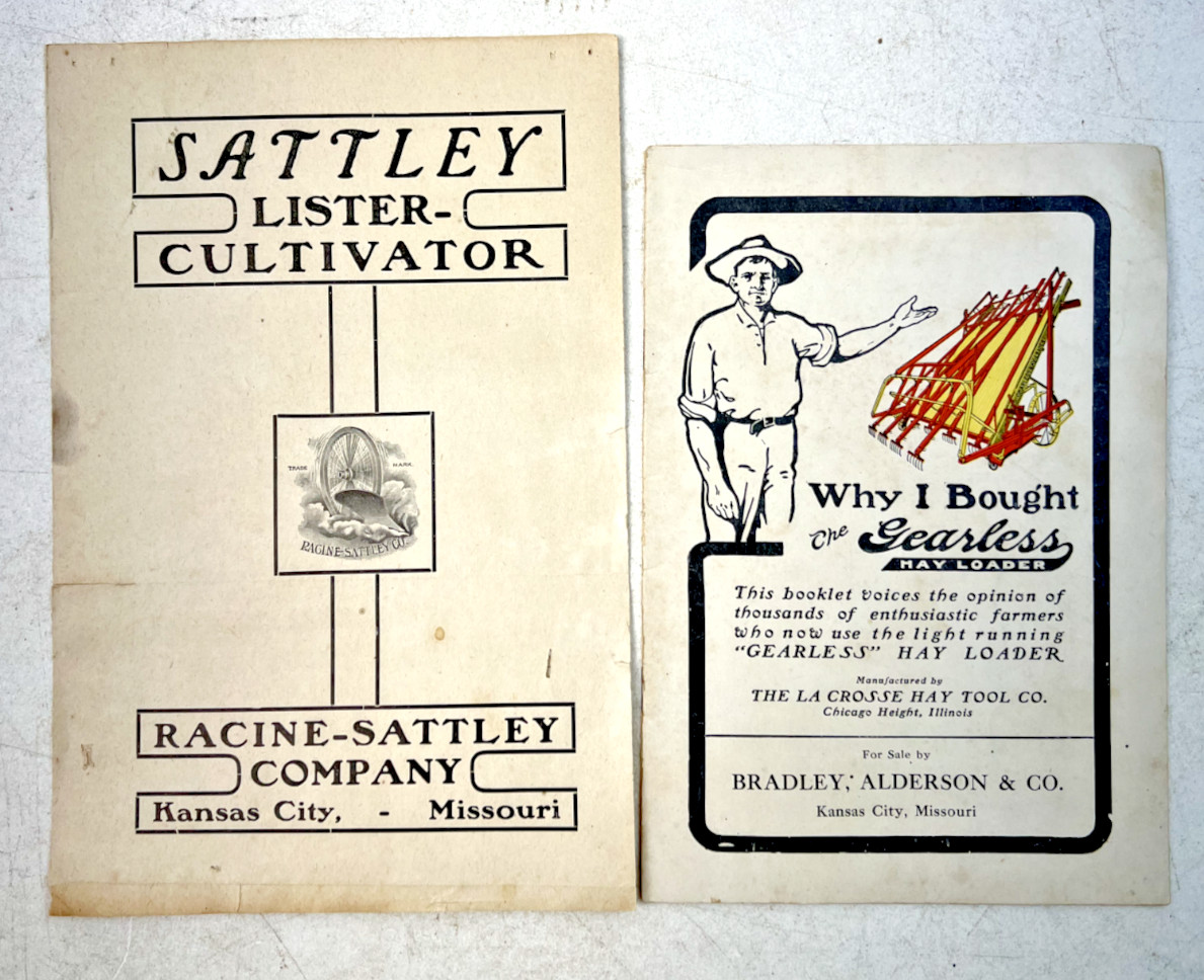 Antique Early 1900s Agriculture Implement Ads from Kansas City, Missouri