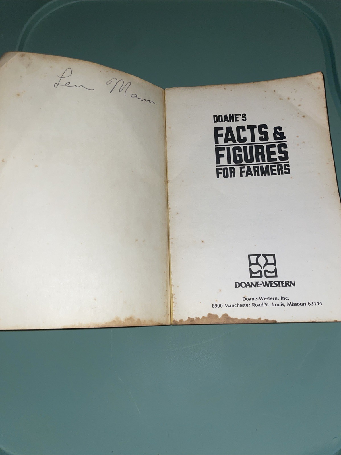 Doane Facts & Figures For Farmers 1981 Printed In USA