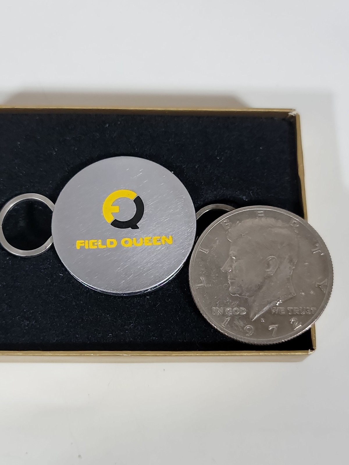 Field Queen Harvester Tractor Advertising Zippo Key Holder Kansas Farm Key Chain