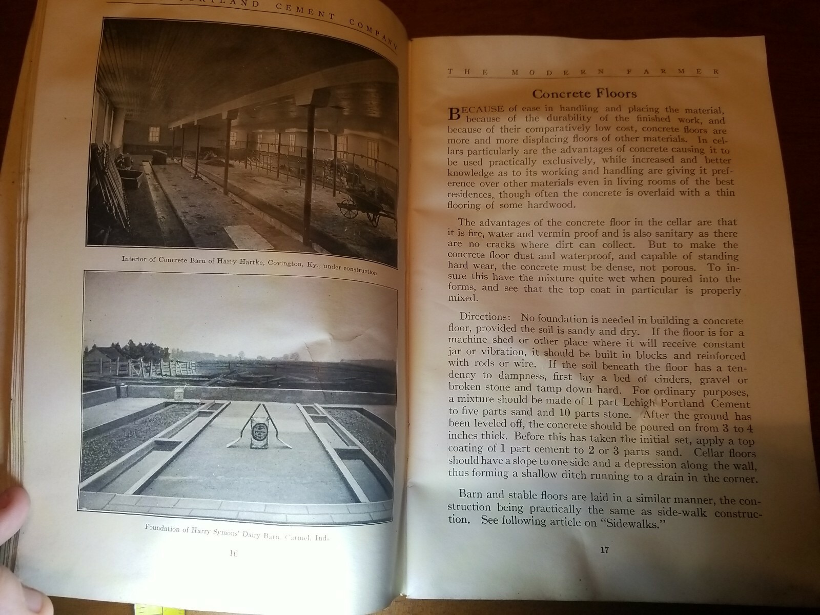 THE MODERN FARMER LEHIGH PORTLAND CEMENT CO BOOKLET ADVERTISMENT POOR