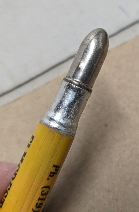 Vintage Elmcrest Farms Production Tested Hampshires Manchester Ia Bullet Pencil