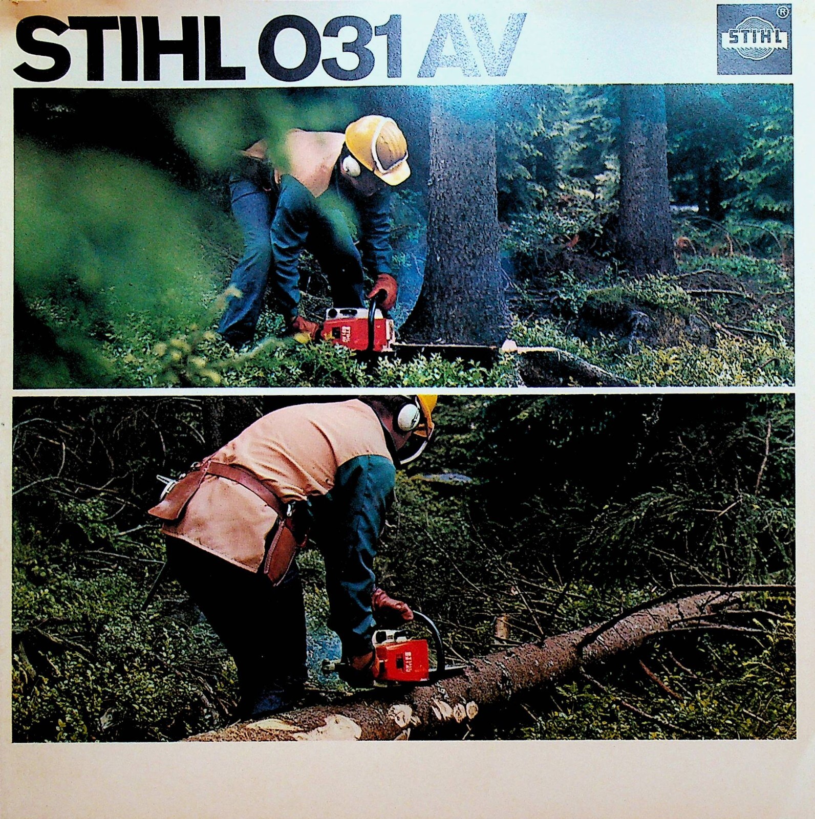 Stihl 031 AV Chainsaw Advertising Brochure
