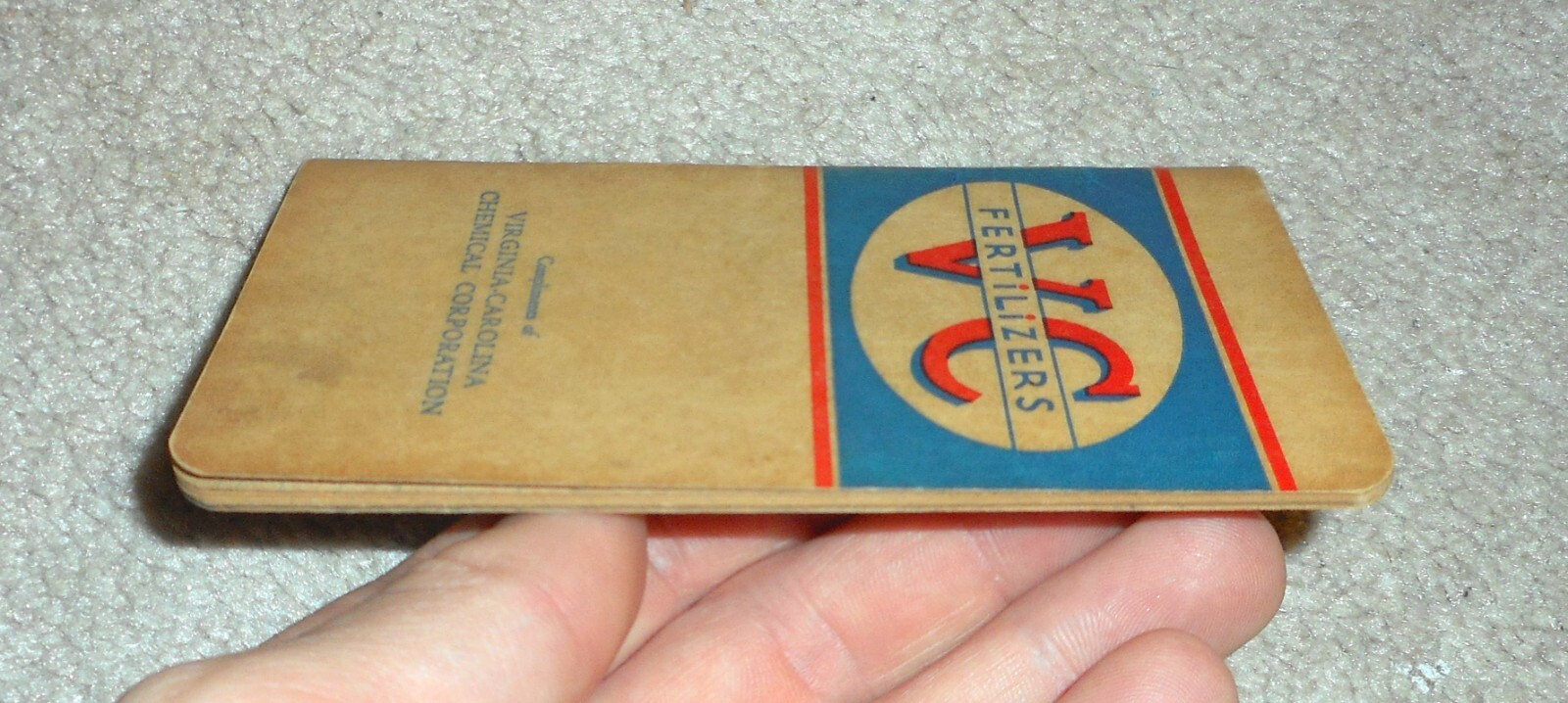 1935 Vc Fertilizers Virginia Carolina Chemical Corp Notepad Advertising Brochure