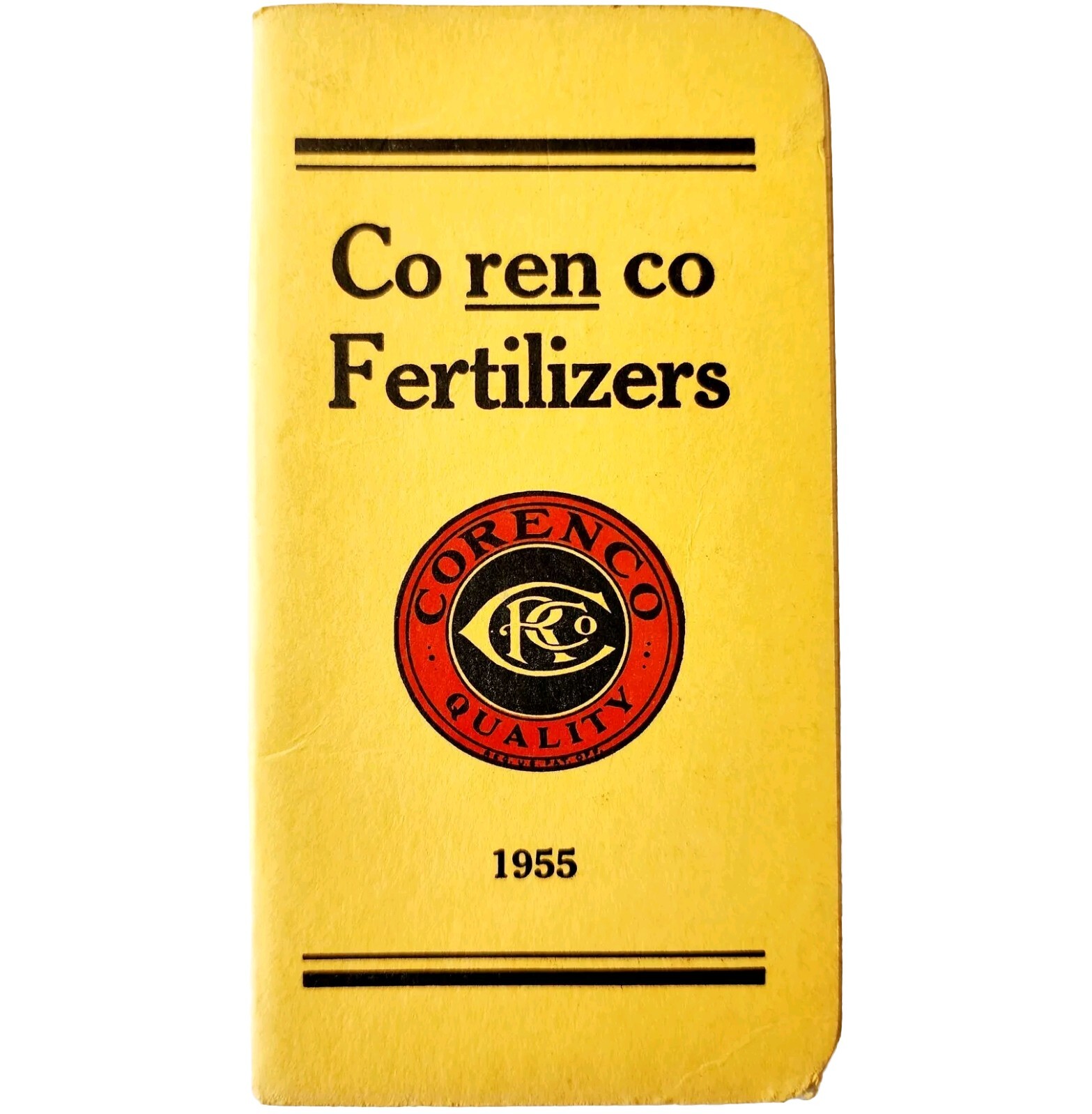 1955 Corenco Fertilizer Memo Book With Calendar Notepad Booklet Maine E85F