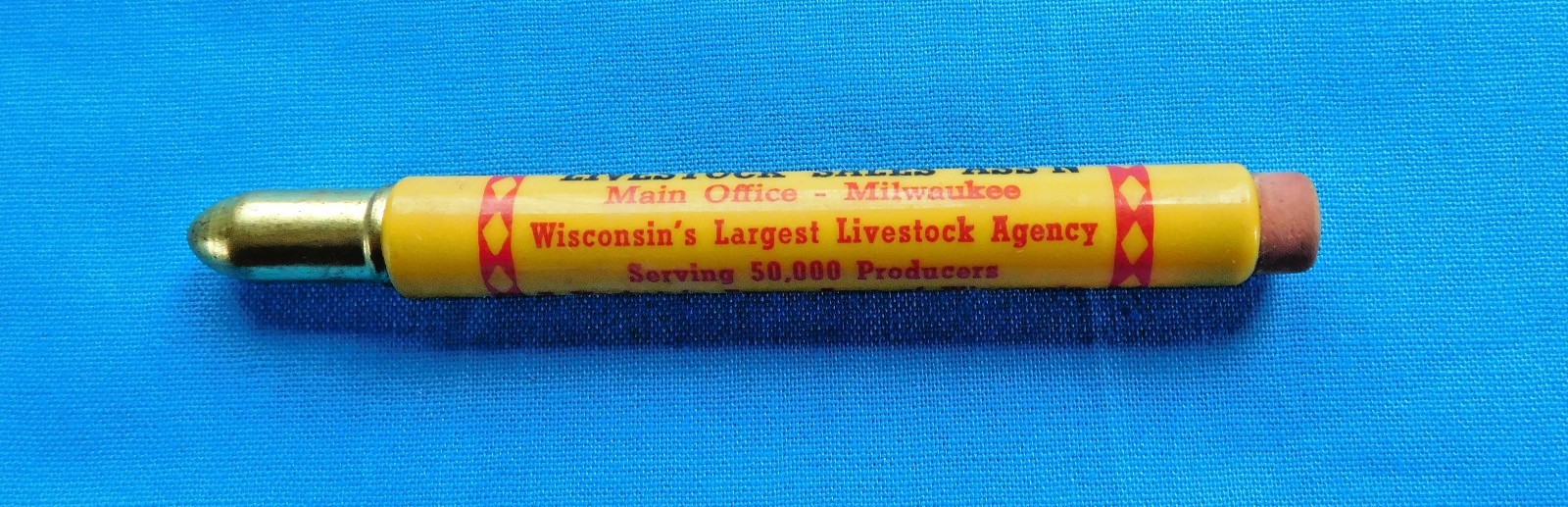 Equity Cooperative Livestock Sales Milwaukee Wisconsin Vintage Ag Pencil