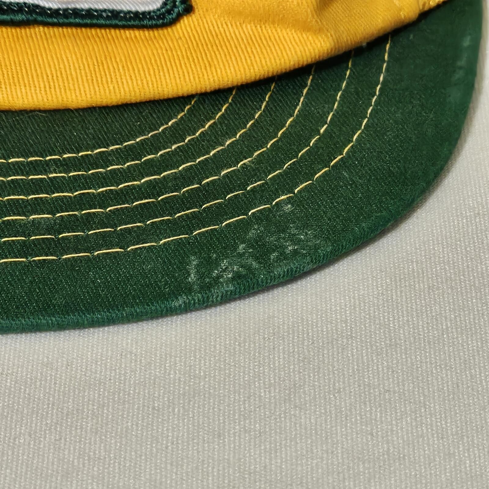 Vintage DEKALB Yellow and Green Mesh Snapback Hat Cap Retro Farming Logo