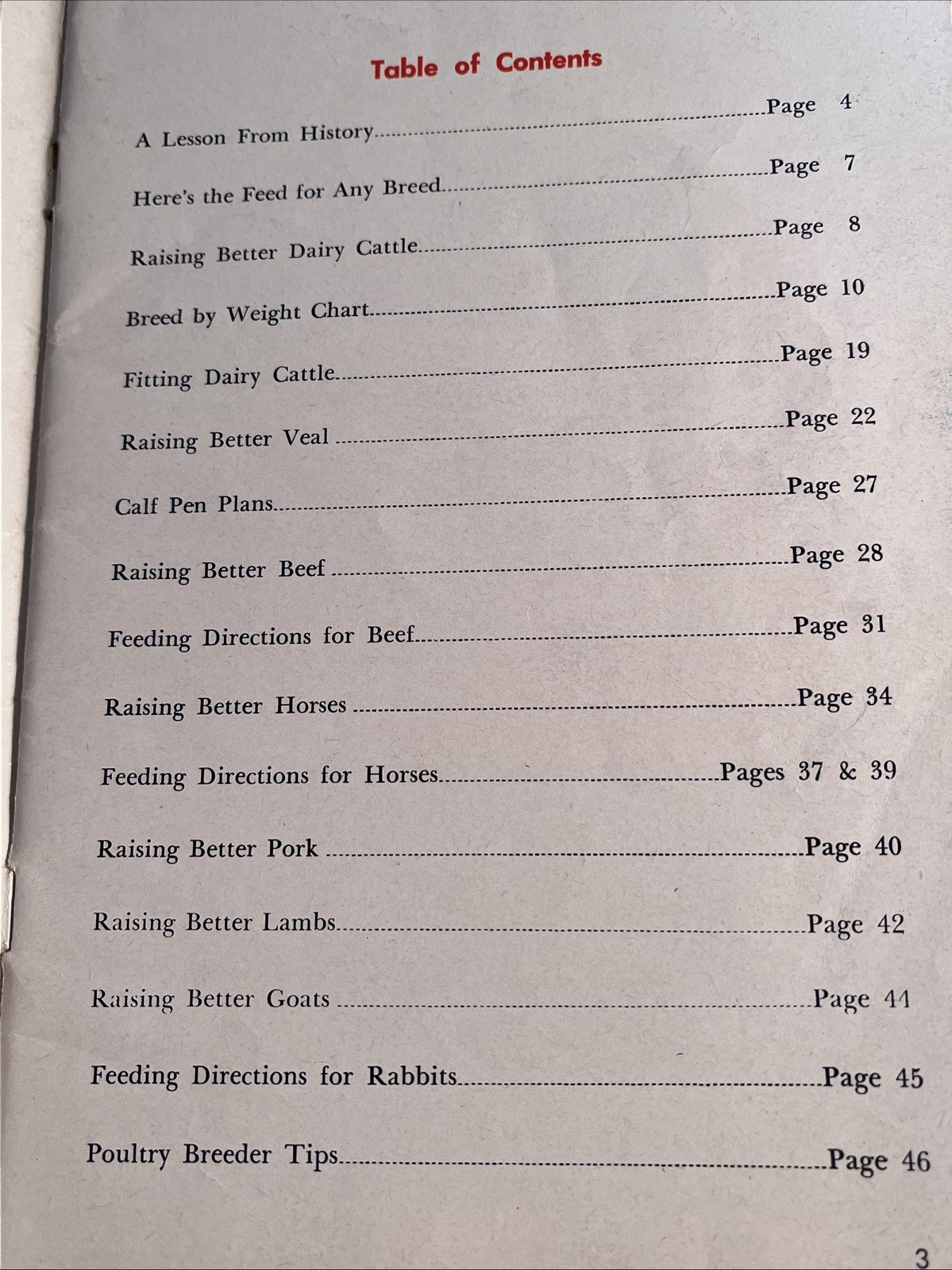 Vintage 1969 Albers Milling Co Raising Better Livestock Booklet, F-658-64
