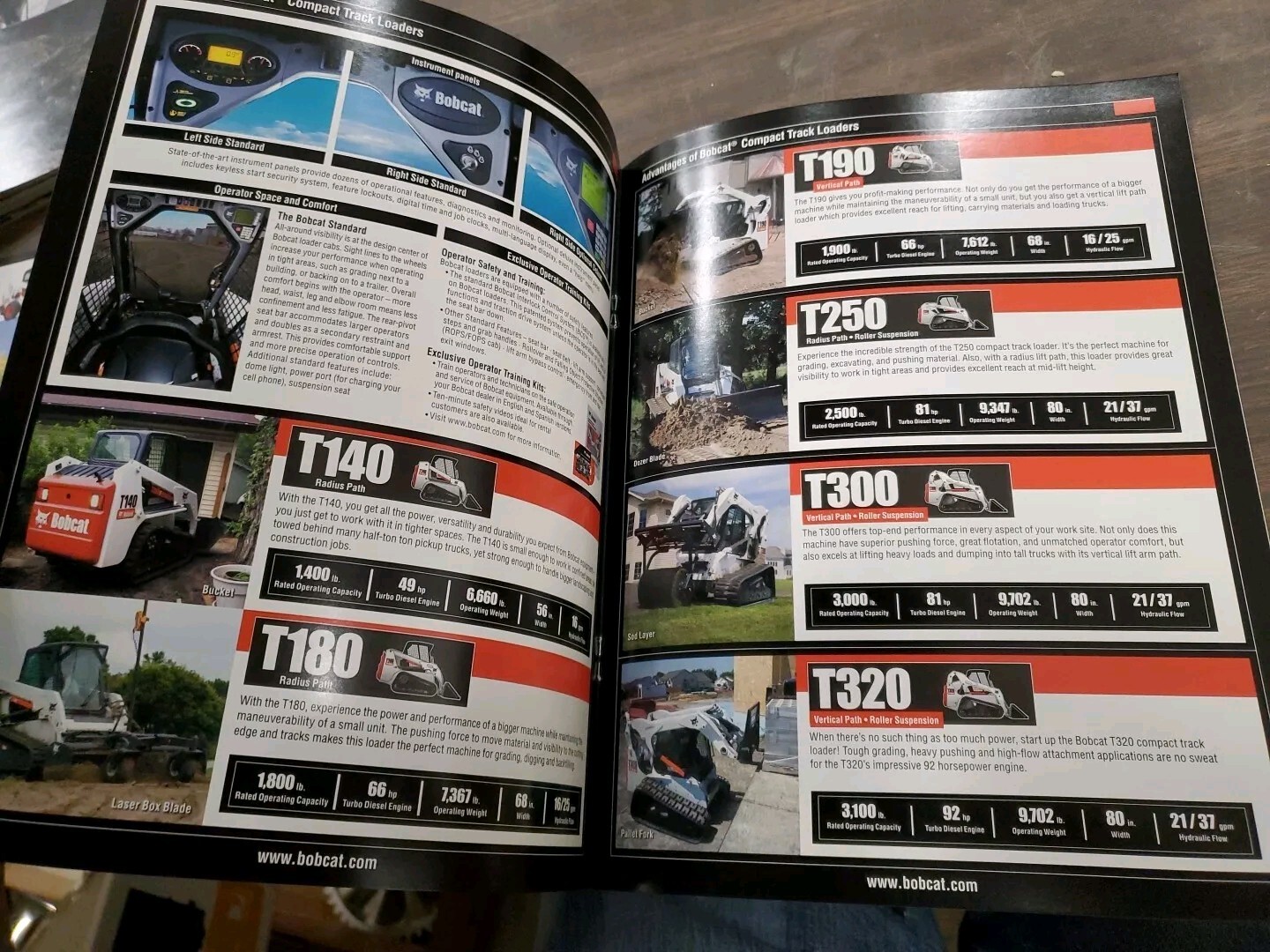 Factory Dealership Specs Brochures Bobcat Compact track Loader Skid Steer